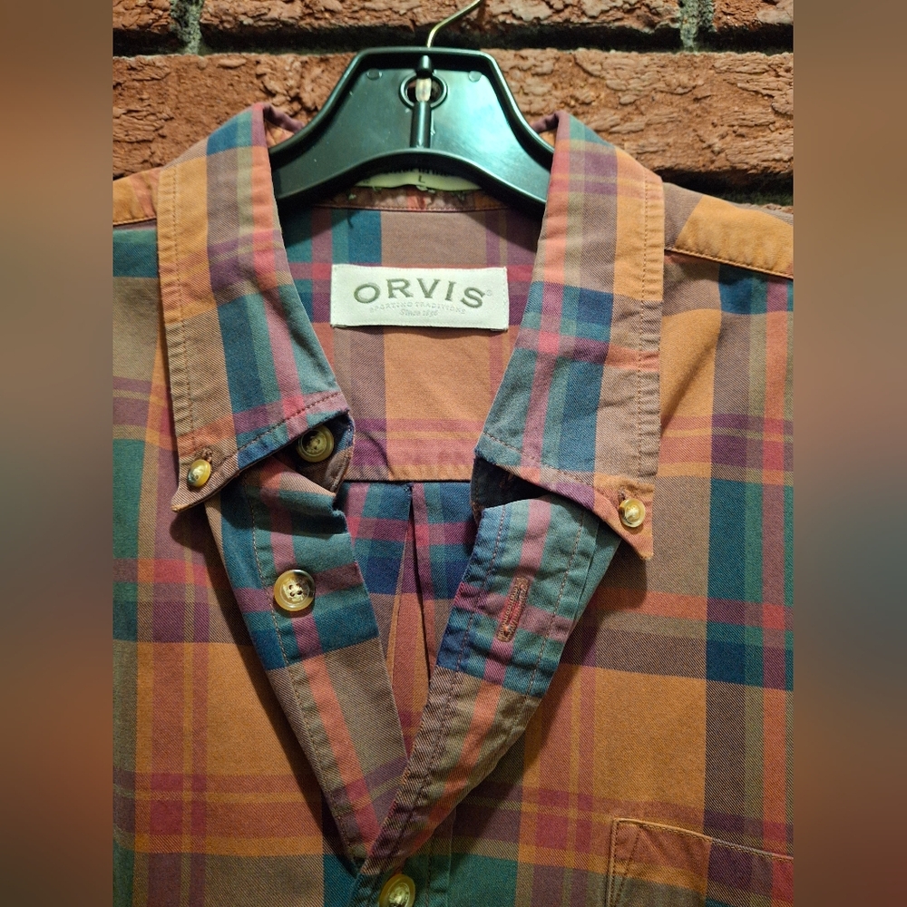 Orvis Plaid Button-Up Shirt